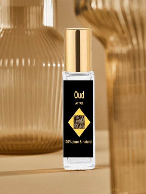 OUD ATTAR 10ML | Premium Arab Oil-Based Perfume Roll On | Arab Attar Roll On Great Fragrance Long-Lasting Unisex Fragrance | Fine Time